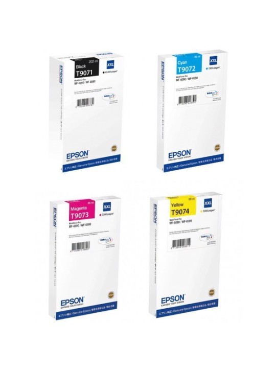 Epson T9071 T9072 T9073 T9074 tindikassett seatud 4 tk